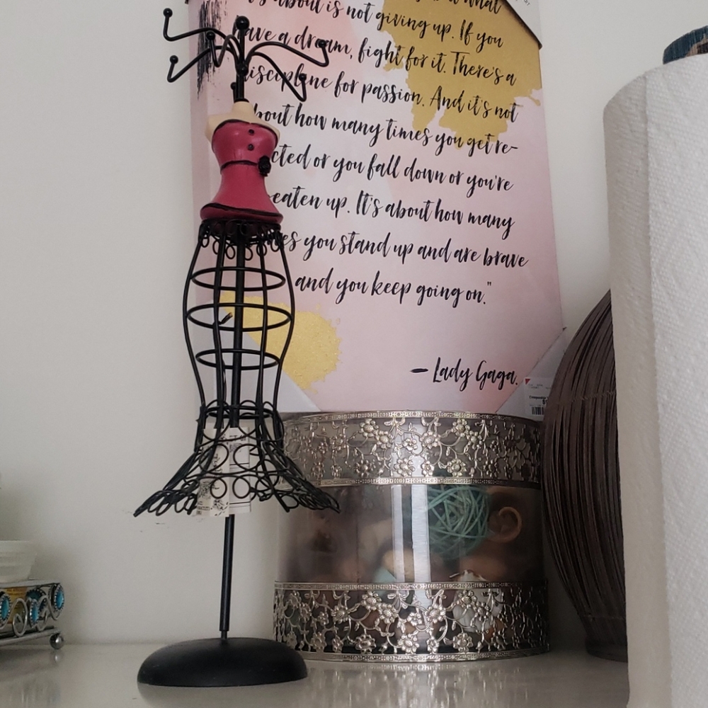 Jewelry stand. Earring and necklace holder